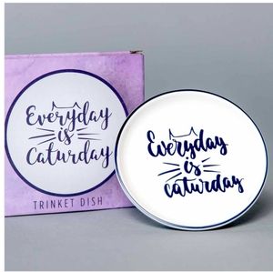 Cat Lady Box‎ - Trinket Dish "Everyday is Caturday"